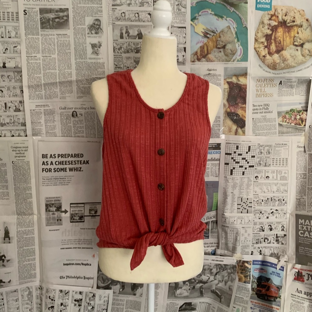 W5 Anthropologie Sleeveless Ribbed Top
